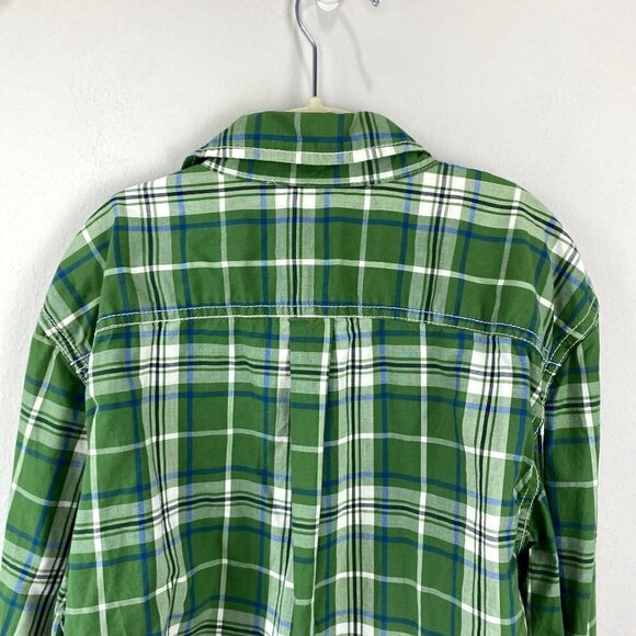 Tucker + Tate Green Plaid Button Up XL (14/16) - Picture 7 of 8